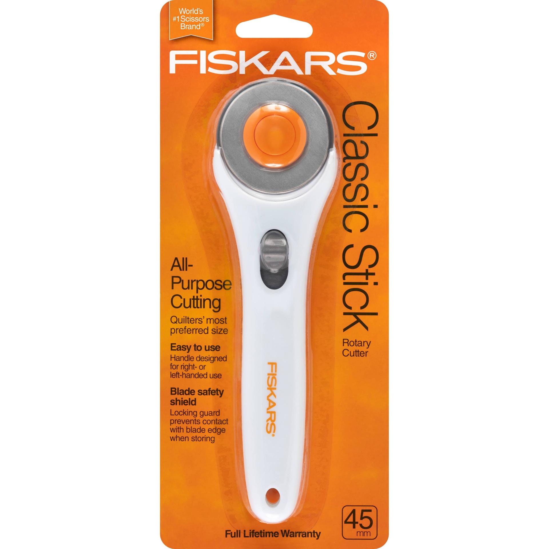 slide 1 of 4, Fiskars Classic Stick Rotary Cutter (45 mm), 1 ct