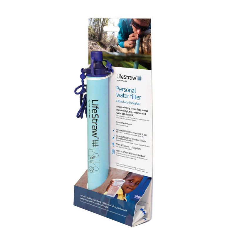 slide 9 of 12, LifeStraw Personal Water Filter - Blue, 1 ct