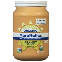 MaraNatha Organic Peanut Butter Spread 16 oz