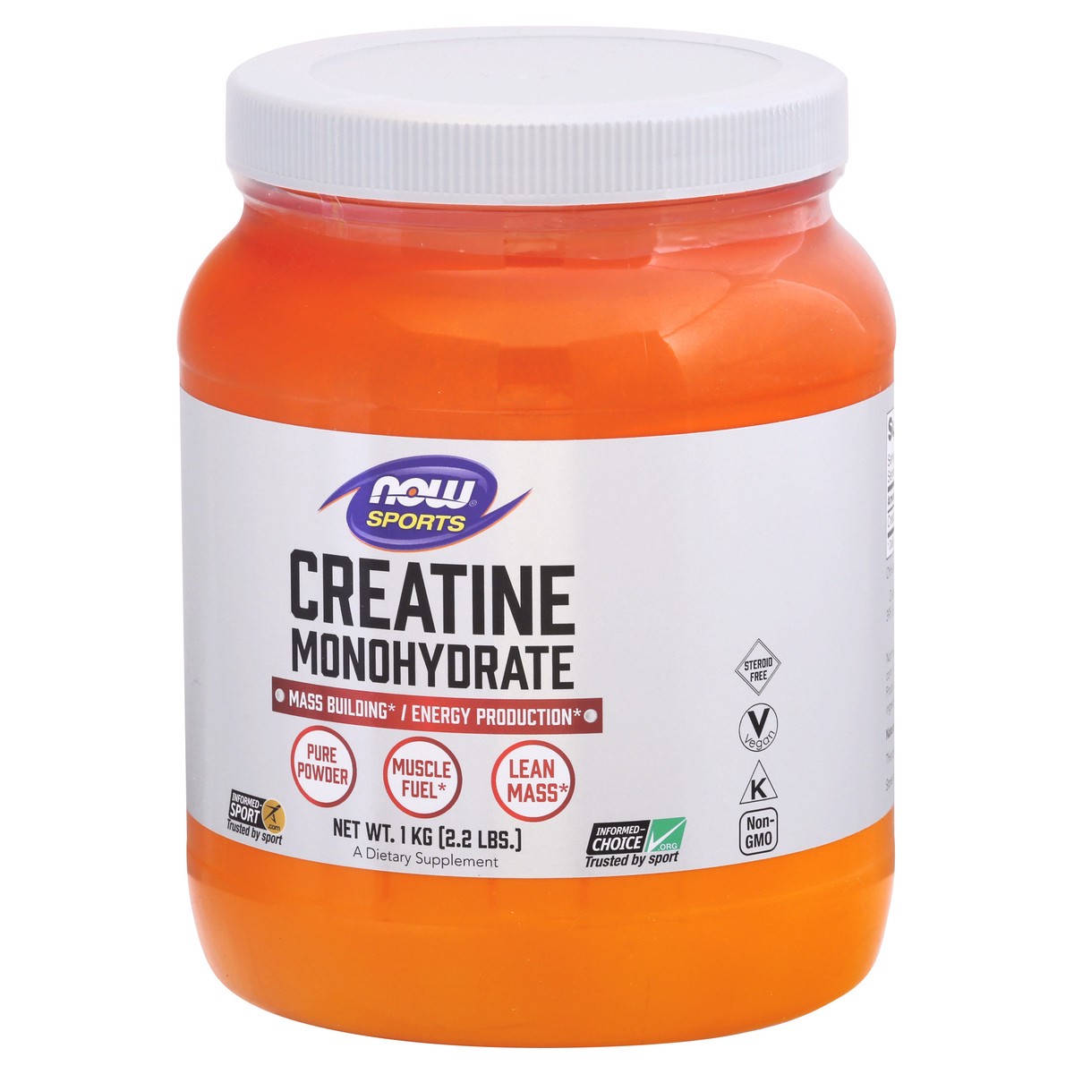 slide 3 of 9, NOW Creatine Monohydrate Powder - 2.2 lbs., 2.2 lb