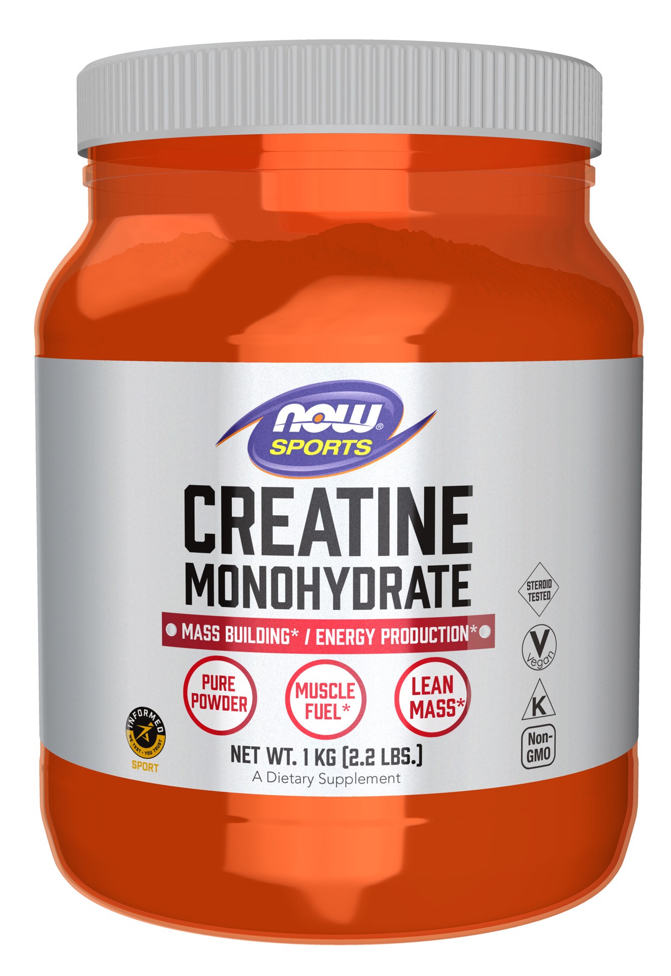 slide 1 of 8, NOW Sports Creatine Monohydrate Powder - 2.2 lbs., 2.2 lb