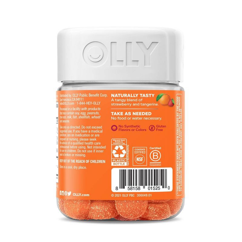 OLLY Laser Focus Gummies Berry Tangy Tangerine 36ct 36 ct Shipt