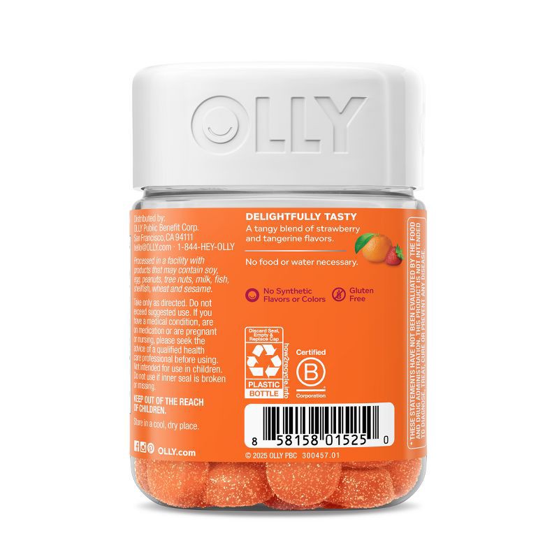 slide 8 of 12, OLLY Laser Focus Gummies - Berry Tangy Tangerine - 36ct, 36 ct