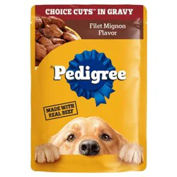 Pedigree Choice Cuts In Gravy with Beef in Filet Mignon Flavor Wet Dog Food - 3.5oz
