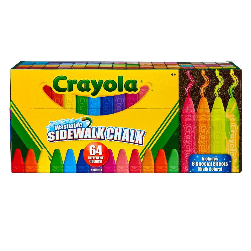 slide 1 of 1, Crayola 64ct Sidewalk Chalk, 64 ct