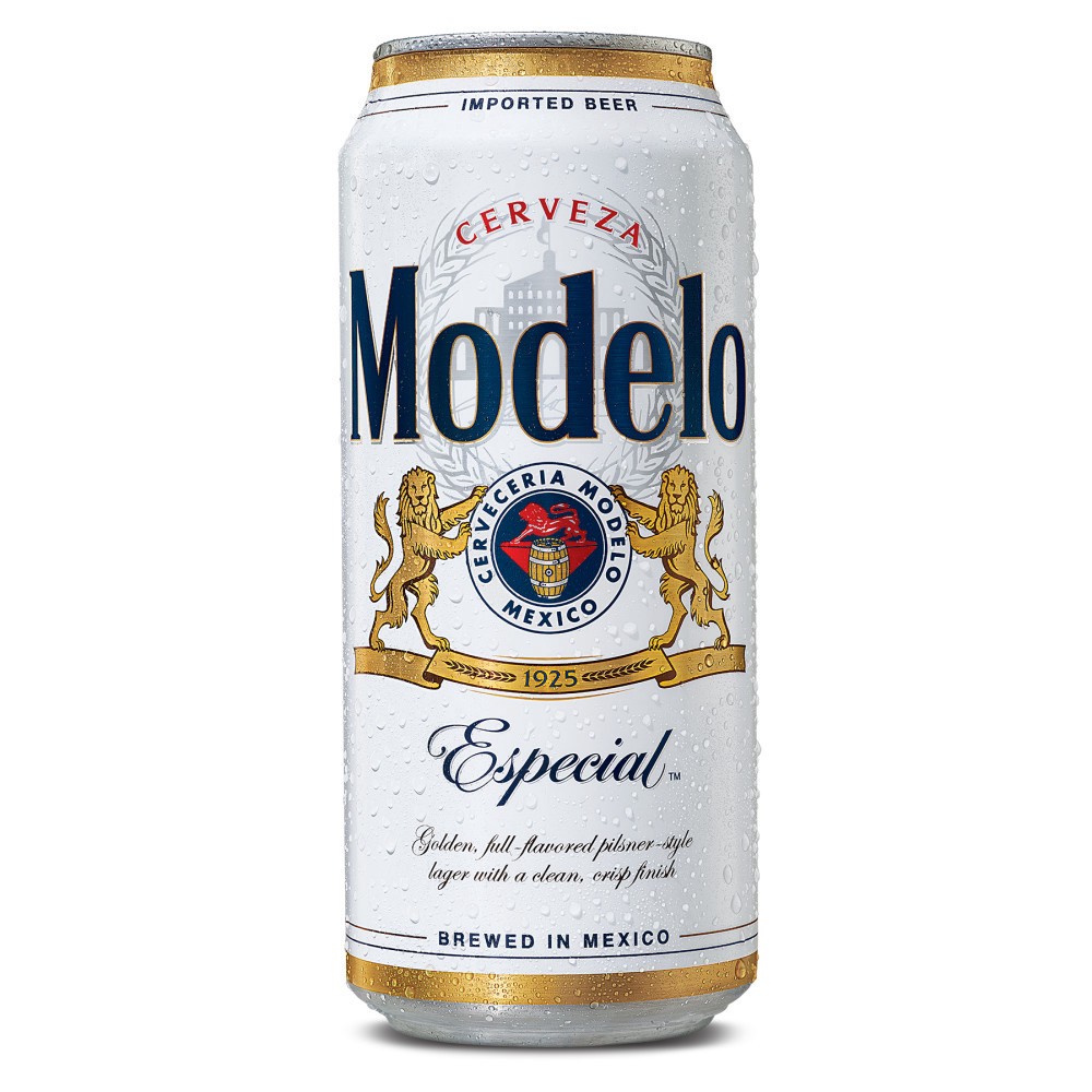 slide 1 of 6, Modelo Mexican Lager Import Beer, 16 fl oz Can, 4.4% ABV, 16 fl oz