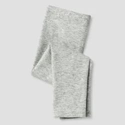 Toddler Girls' Solid Leggings - Cat & Jack™ Gray 18M: Cotton Spandex, Mid Rise, Ankle Length
