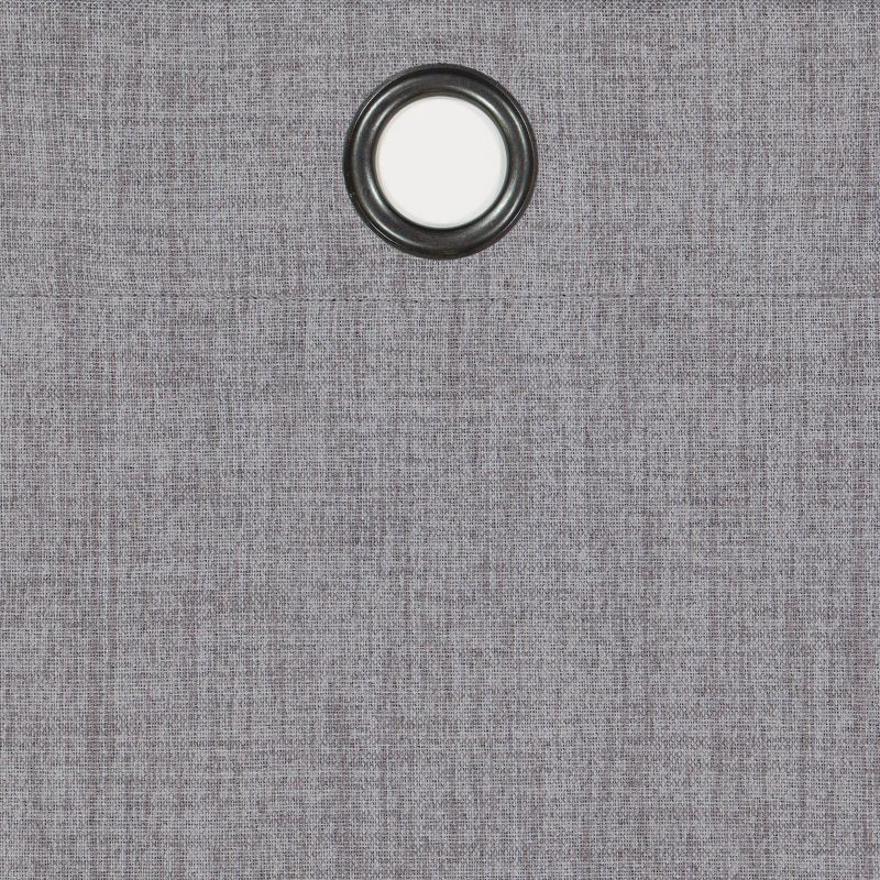 1pc 52x63 Blackout Rowland Curtain Panel Light Gray - Eclipse : Target
