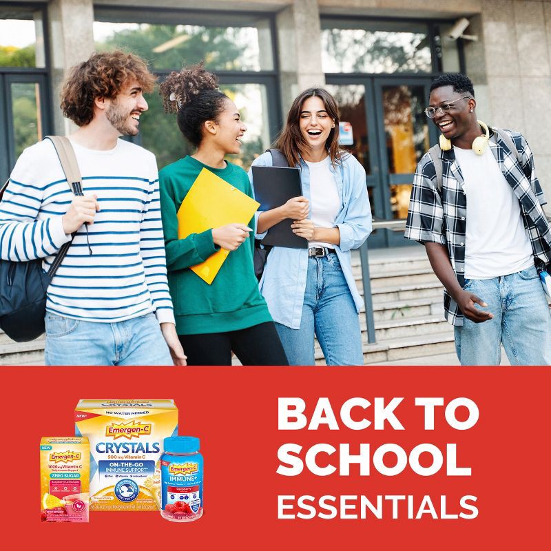 slide 3 of 11, Emergen-C Vitamin C Immune Support Gummies - Orange, Tangerine & Raspberry - 45ct, 45 ct