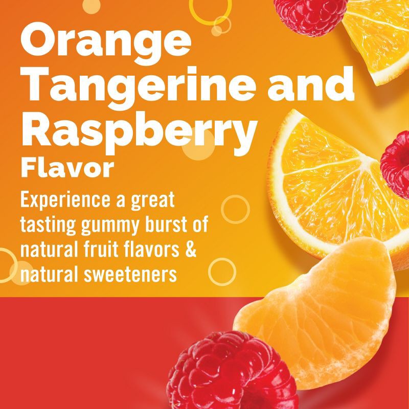 slide 4 of 11, Emergen-C Vitamin C Immune Support Gummies - Orange, Tangerine & Raspberry - 45ct, 45 ct