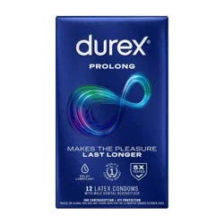 Durex Prolong Latex Condoms - 12ct