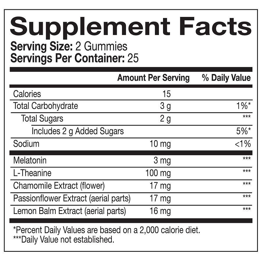 slide 2 of 2, Walgreens Restful Sleep Gummy Blackberry Mint Flavor, 50 ct