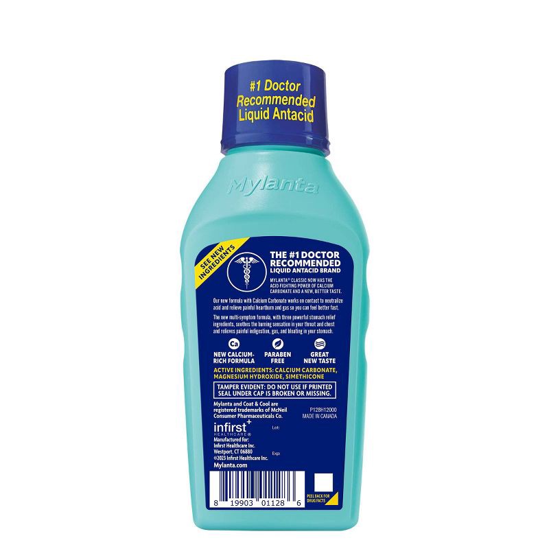 slide 2 of 10, Mylanta Heartburn and Gas Relief Liquid Antacid - Classic Flavor - 12 fl oz, 12 fl oz