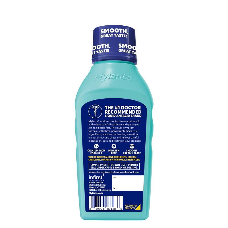 slide 2 of 8, Mylanta Heartburn and Gas Relief Liquid Antacid - Classic Flavor - 12 fl oz, 12 fl oz