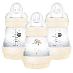 MAM Easy Start Anti-Colic Baby Bottle - 0+ Months - 5oz/3pk - Shell
