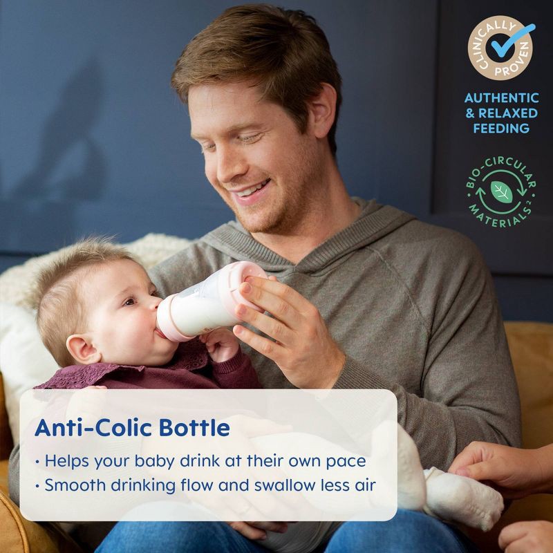 slide 4 of 10, MAM Easy Start Anti-Colic Baby Bottle - 2 Months+ - 9oz/3pk - Shell, 3 ct; 9 oz