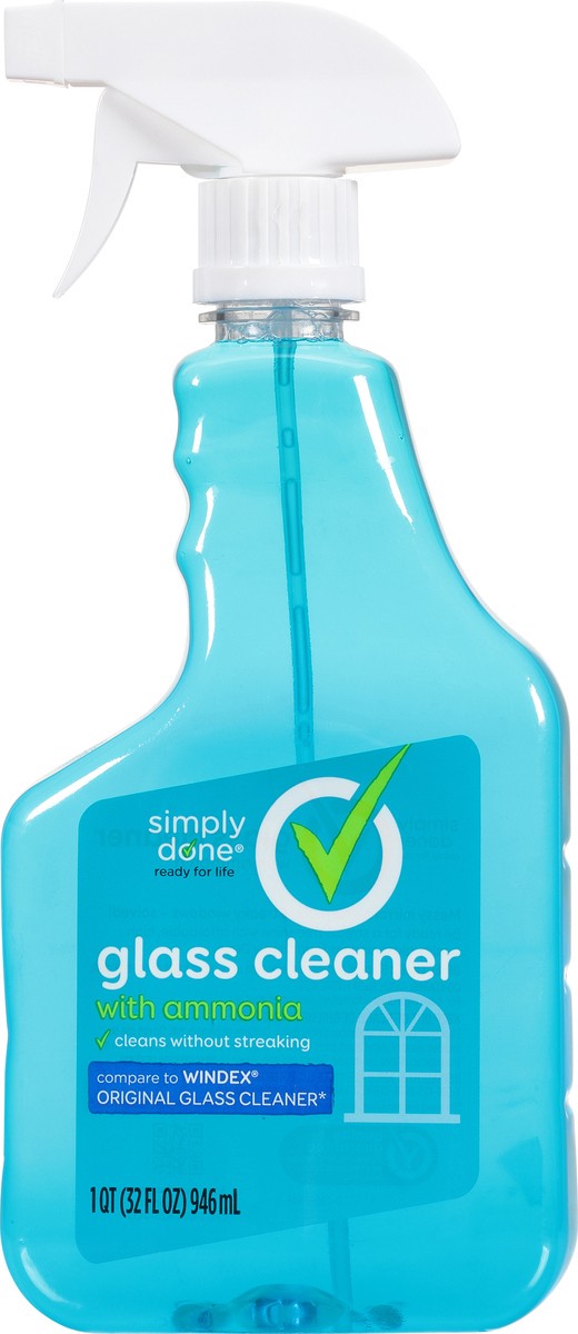 slide 1 of 10, Simply Done Glass Cleaner, With Ammonia, 32 oz
