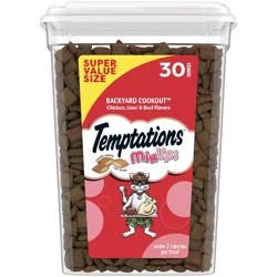 Temptations Mix Ups Backyard Cookout Cat Treats with Chicken Liver and Beef - 30oz