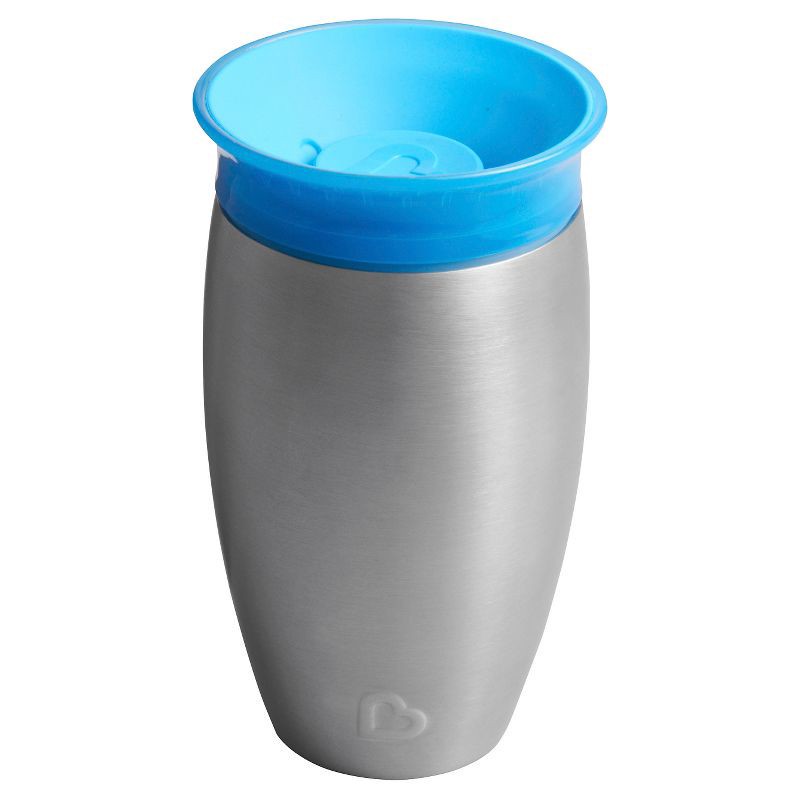 slide 1 of 3, Munchkin Miracle Stainless Steel Sippy Cup - Blue - 10oz, 1 ct