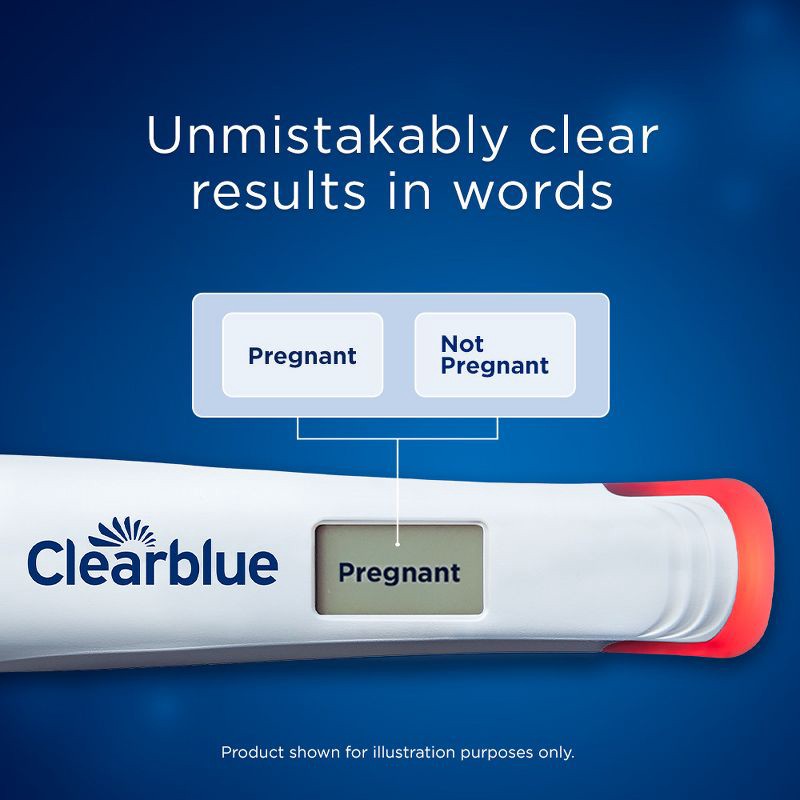 slide 9 of 12, Clearblue Digital Pregnancy Test with Smart Countdown - 3ct, 3 ct