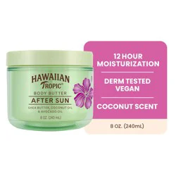 Hawaiian Tropic After Sun Exotic Coconut Fragrance Body Butter 8 oz