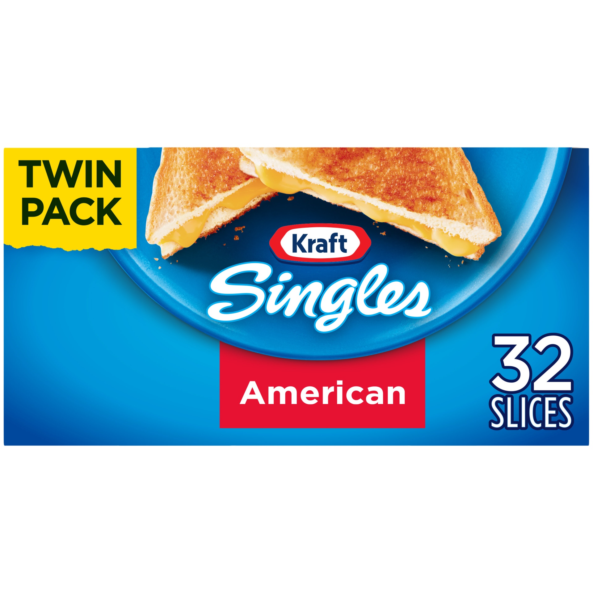 slide 1 of 12, Kraft Singles American Cheese Slices Twin Pack Pack, 24 oz
