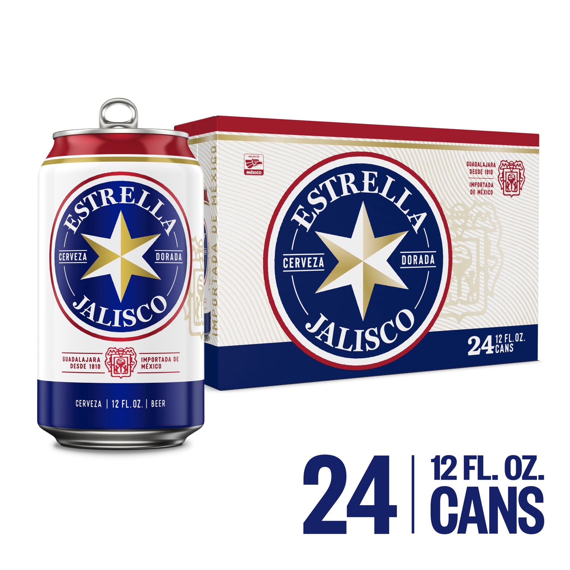 slide 5 of 9, Estrella Jalisco Cans, 24 ct; 12 fl oz