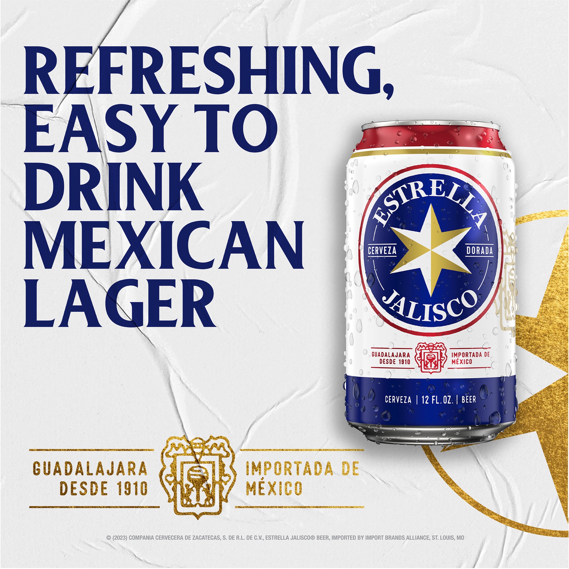 slide 2 of 9, Estrella Jalisco Cans, 24 ct; 12 fl oz