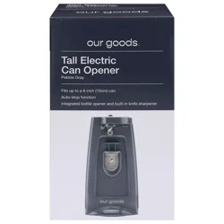 Our Goods Pebble Gray Tall Electric Can Opener 1 Each