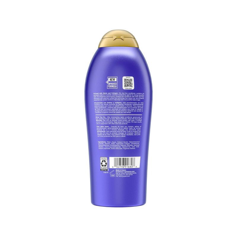 slide 2 of 9, OGX Thick & Full Biotin & Collagen Salon Size Conditioner for Thin Hair - 25.4 fl oz, 25.4 fl oz