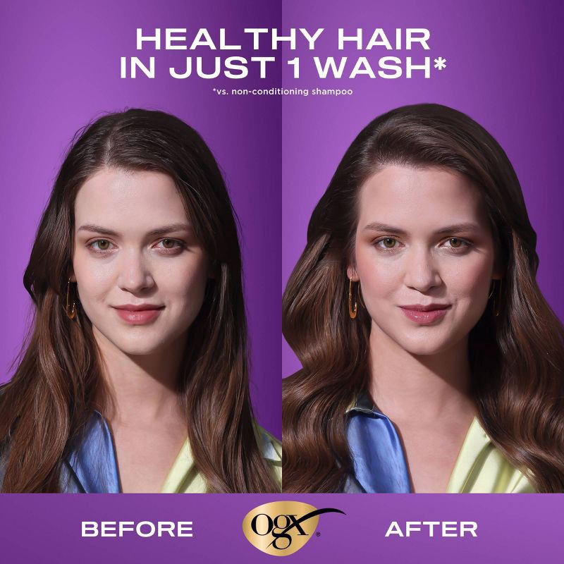 slide 5 of 9, OGX Thick & Full Biotin & Collagen Salon Size Conditioner for Thin Hair - 25.4 fl oz, 25.4 fl oz