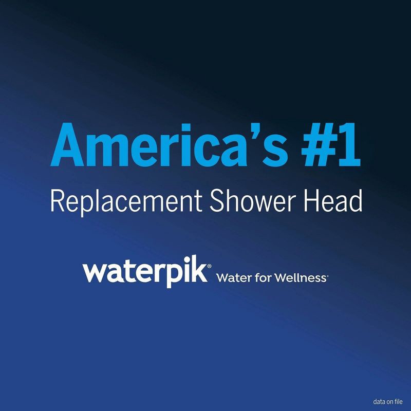 slide 8 of 9, 8ft Easy Reach Hose Hand Held Shower Head Chrome - Waterpik, 8 ft