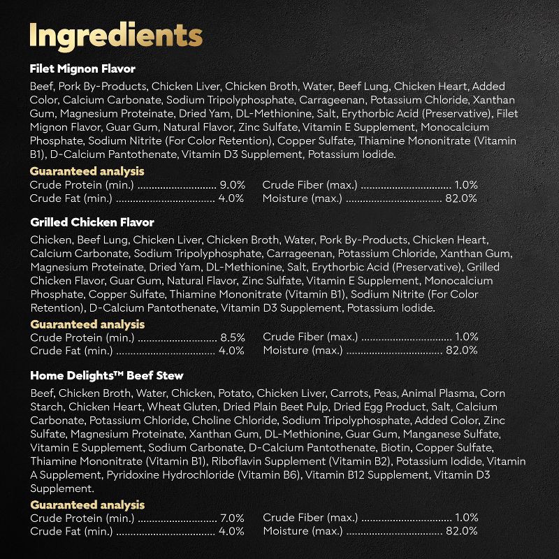 slide 8 of 12, Cesar Classic Loaf in Sauce Beef, Chicken and Steak Flavor Variety Pack Small Breed Wet Dog Food - 3.5oz/36ct, 3.5 oz, 36 ct