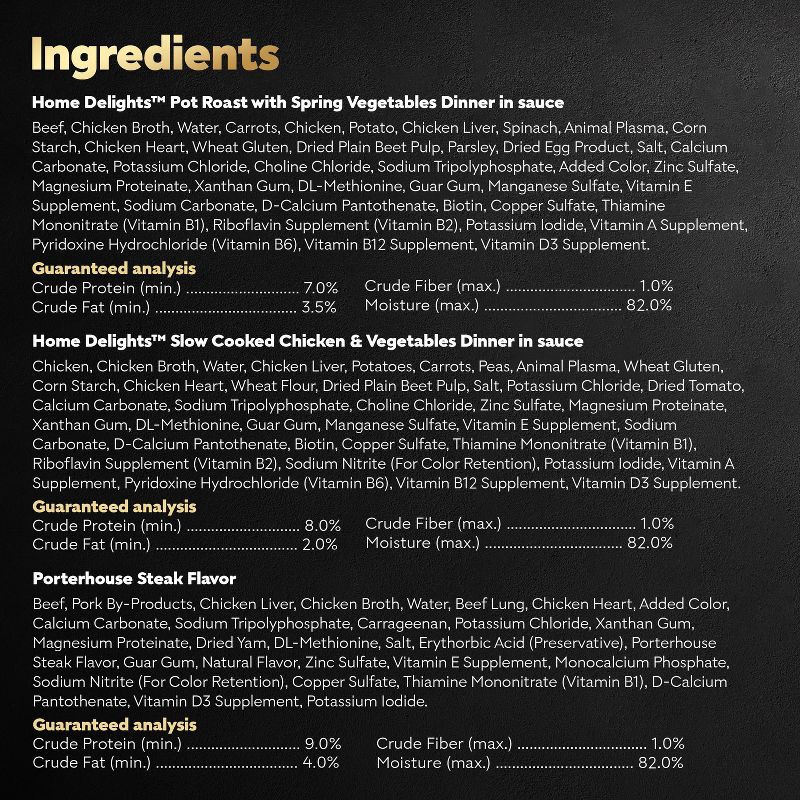 slide 9 of 12, Cesar Classic Loaf in Sauce Beef, Chicken and Steak Flavor Variety Pack Small Breed Wet Dog Food - 3.5oz/36ct, 3.5 oz, 36 ct