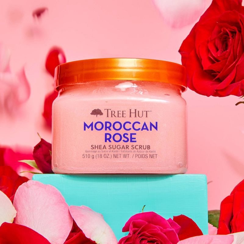 slide 7 of 12, Tree Hut Moroccan Rose Shea Sugar Body Scrub - 18oz, 18 oz