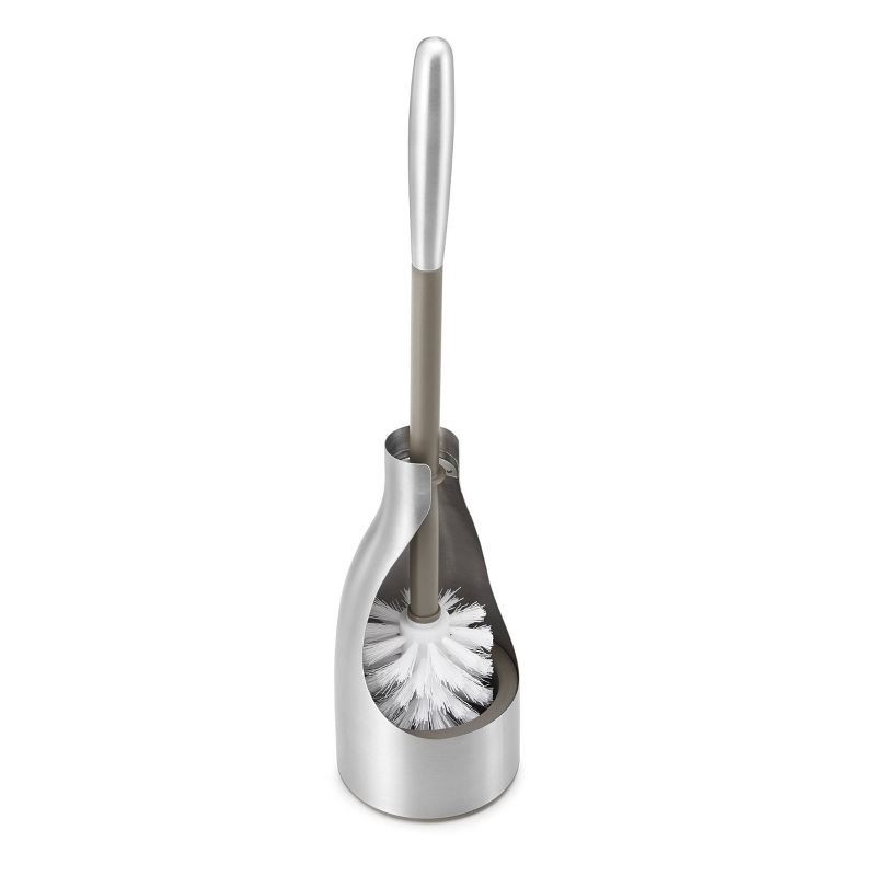 slide 3 of 6, Toilet Brush Caddy Stainless Steel - Polder, 1 ct