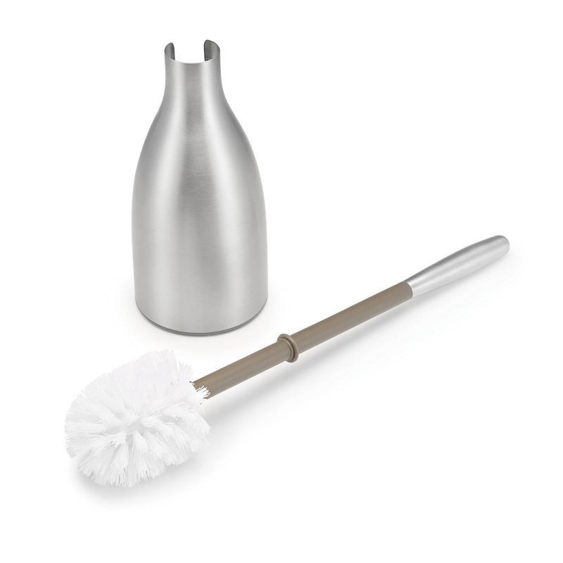 slide 5 of 6, Toilet Brush Caddy Stainless Steel - Polder, 1 ct