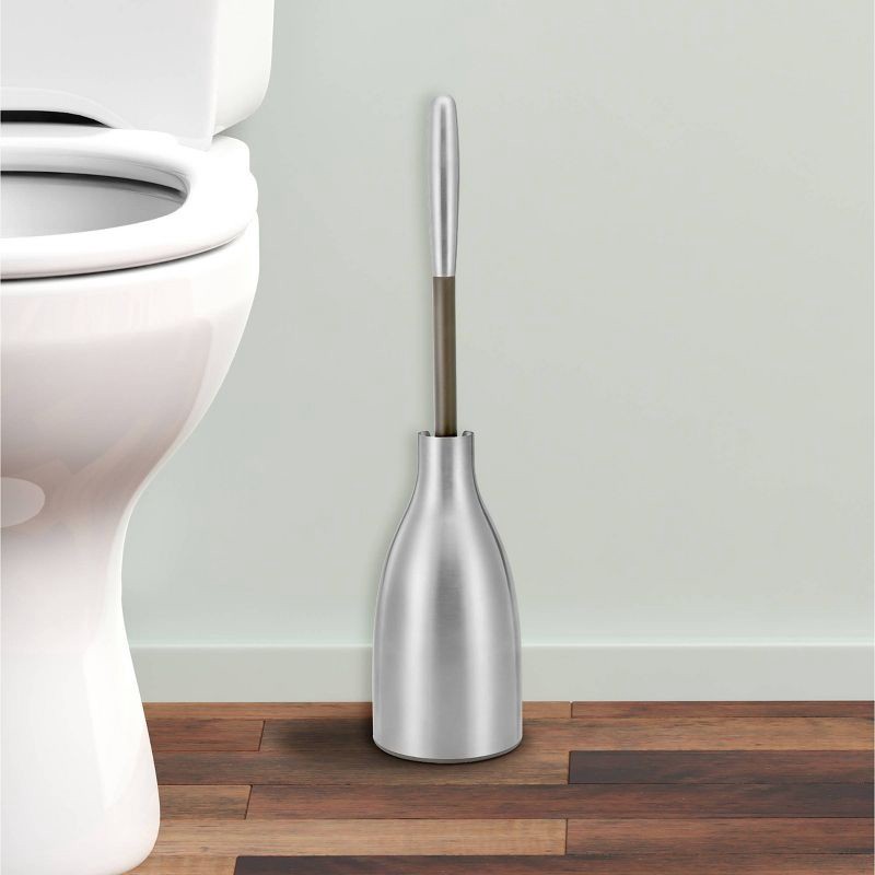 slide 6 of 6, Toilet Brush Caddy Stainless Steel - Polder, 1 ct