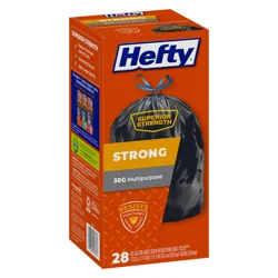 Hefty Cinchsak Hefty 30 Gallon Strong Multipurpose Drawstring Trash Bags