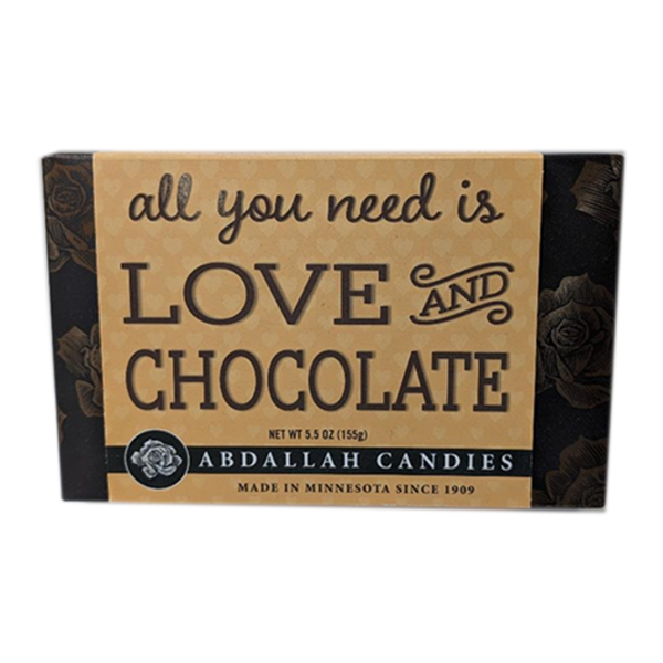 slide 1 of 1, Abdallah Chocolates Greeting Card Box, Love Chocolate, 5.5 Ounce, 