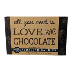 Abdallah Chocolates Greeting Card Box, Love Chocolate, 5.5 Ounce