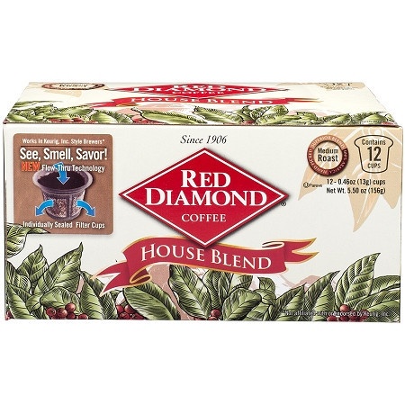 slide 1 of 1, Red Diamond House Blend K-Cups - 12 ct, 12 ct