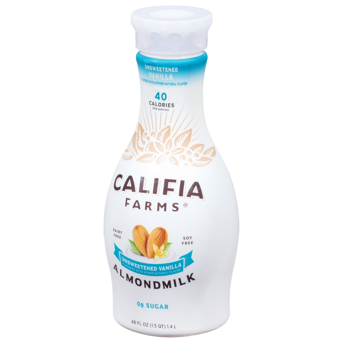 slide 4 of 12, Califia Farms Unsweetened Vanilla Almondmilk 48 fl oz, 48 fl oz