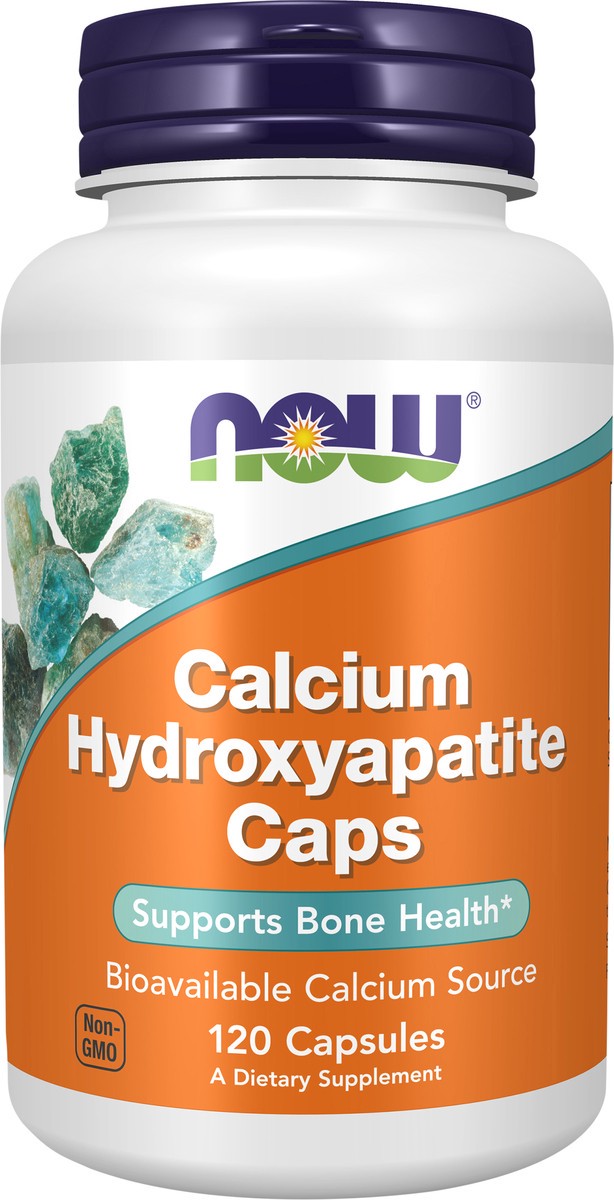 slide 9 of 9, NOW Calcium Hydroxyapatite - 120 Capsules, 120 ct