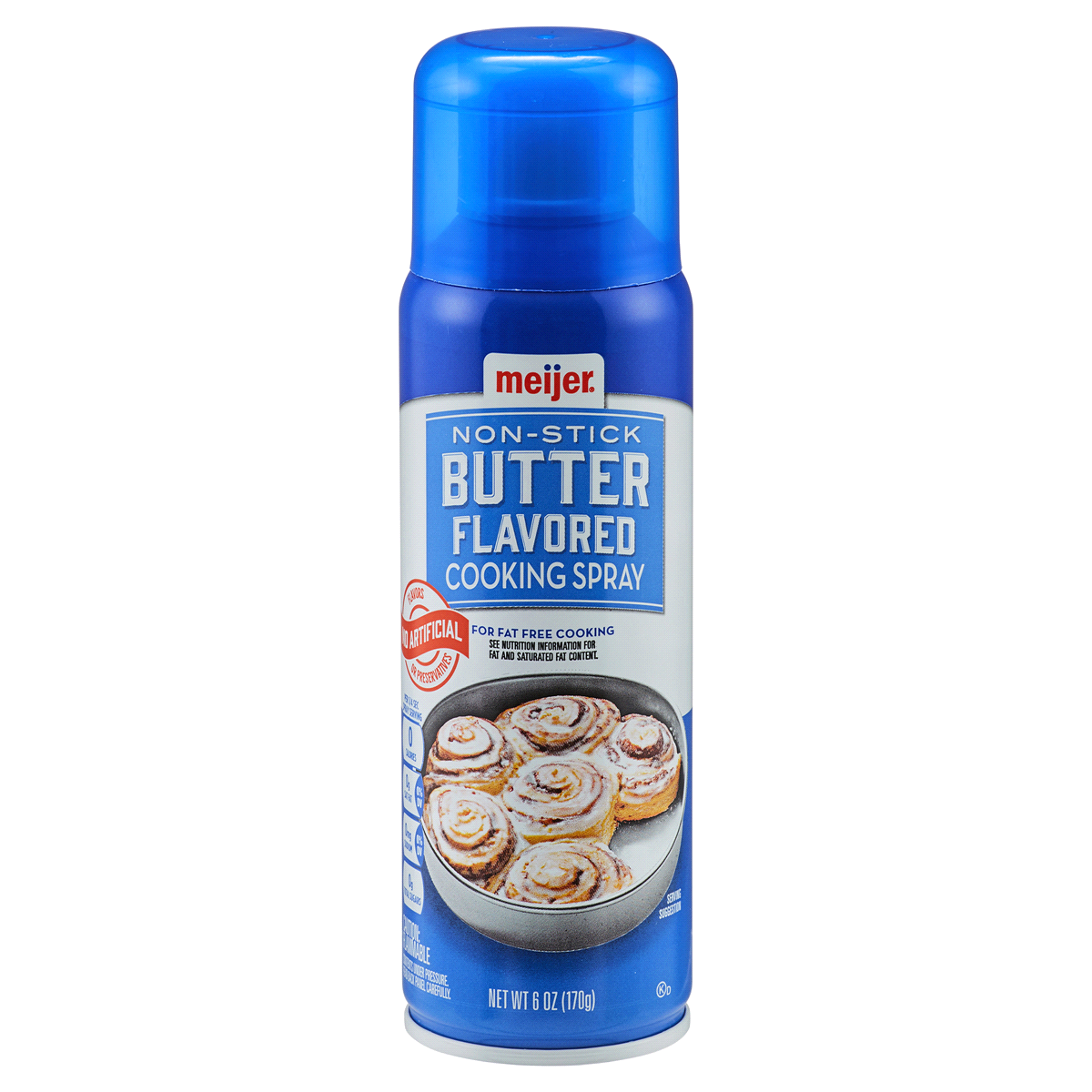 slide 1 of 5, Meijer Butter Flavor Cooking Spray, 6 oz