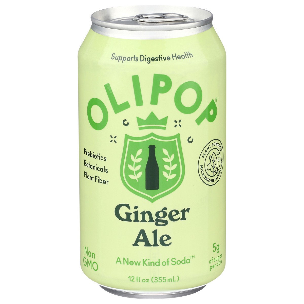 slide 12 of 13, OLIPOP Ginger Ale Prebiotic Soda - 12 fl oz, 12 fl oz