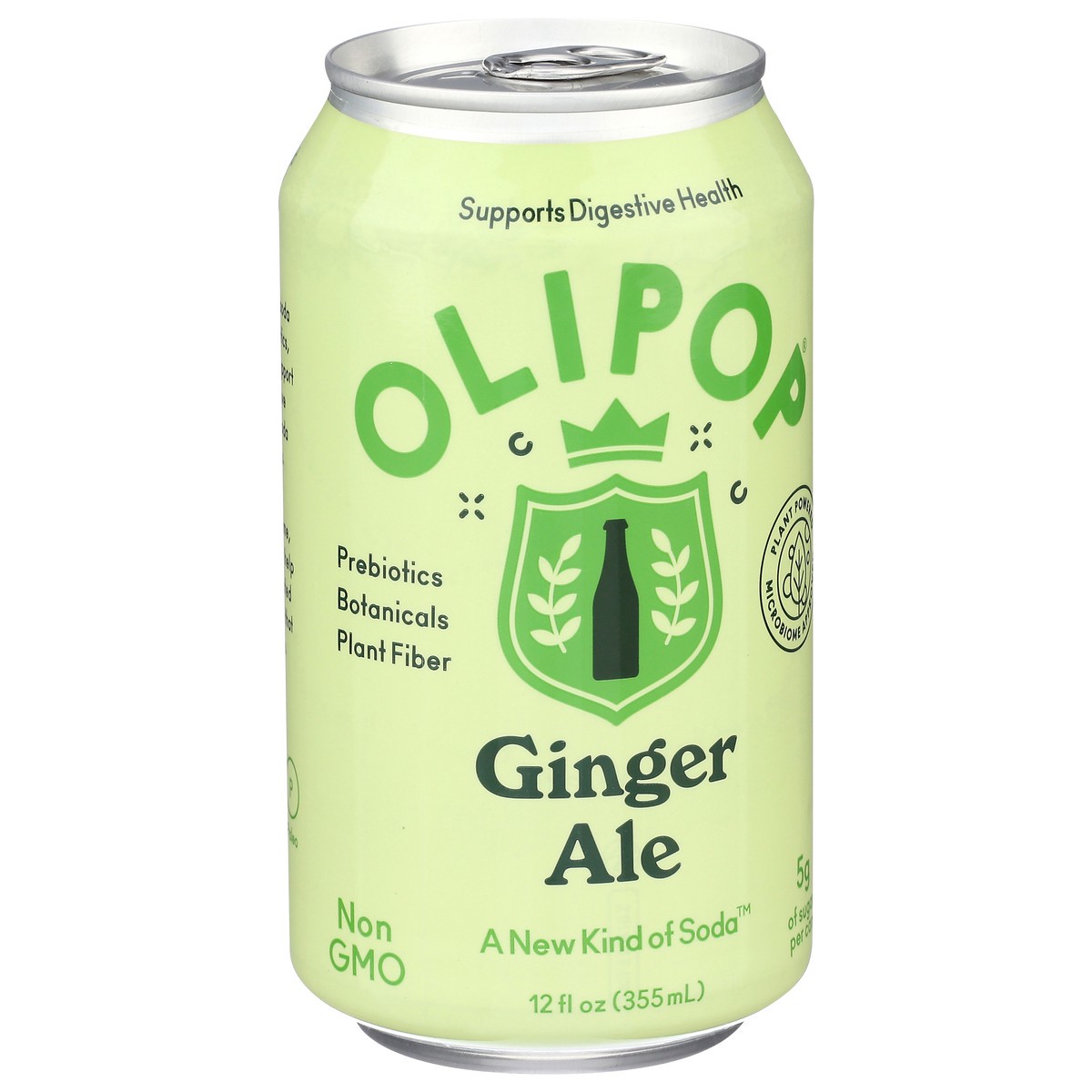 slide 7 of 13, OLIPOP Ginger Ale Prebiotic Soda - 12 fl oz, 12 fl oz