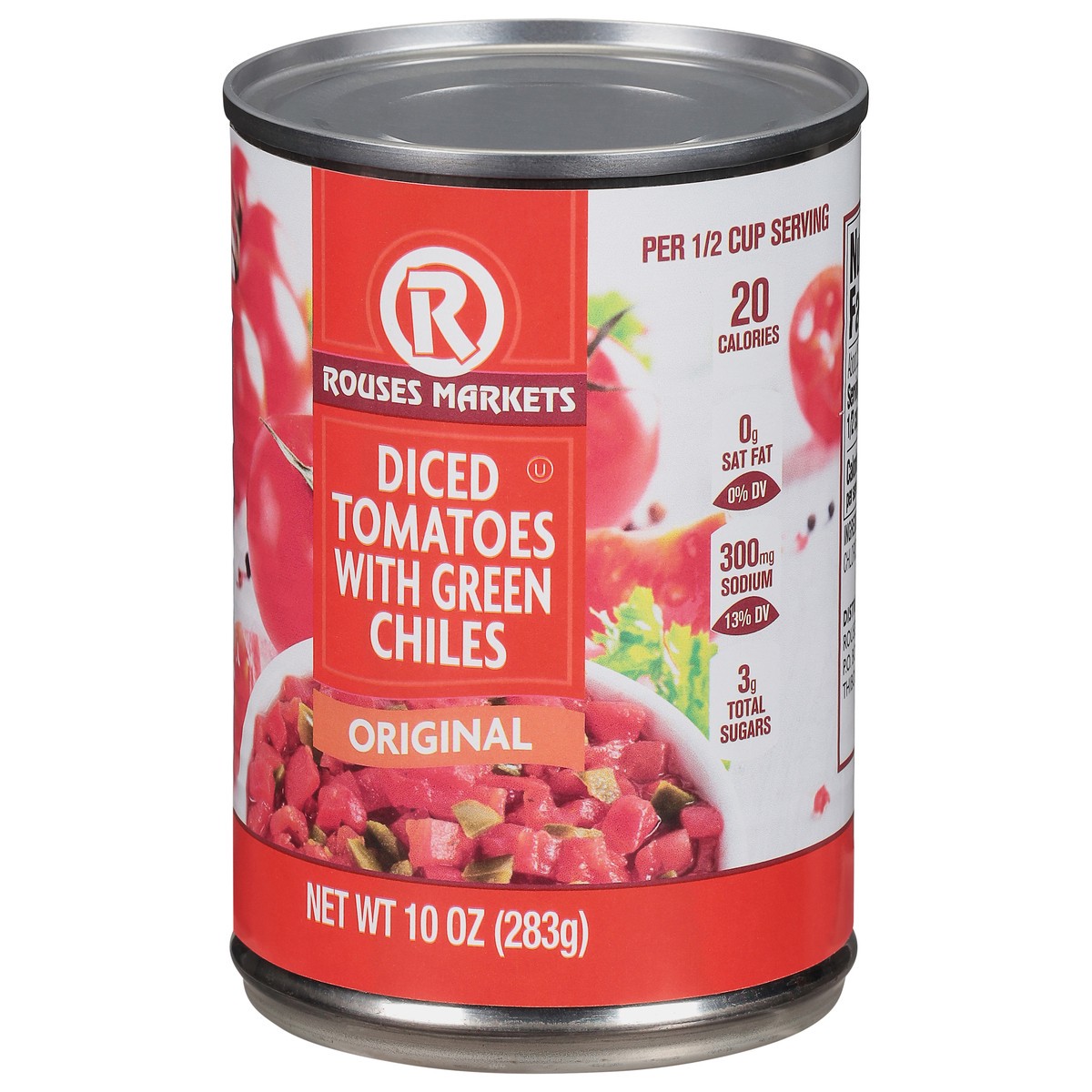slide 7 of 11, Rouses Markets Diced Original Tomatoes with Green Chiles 10 oz, 10 oz