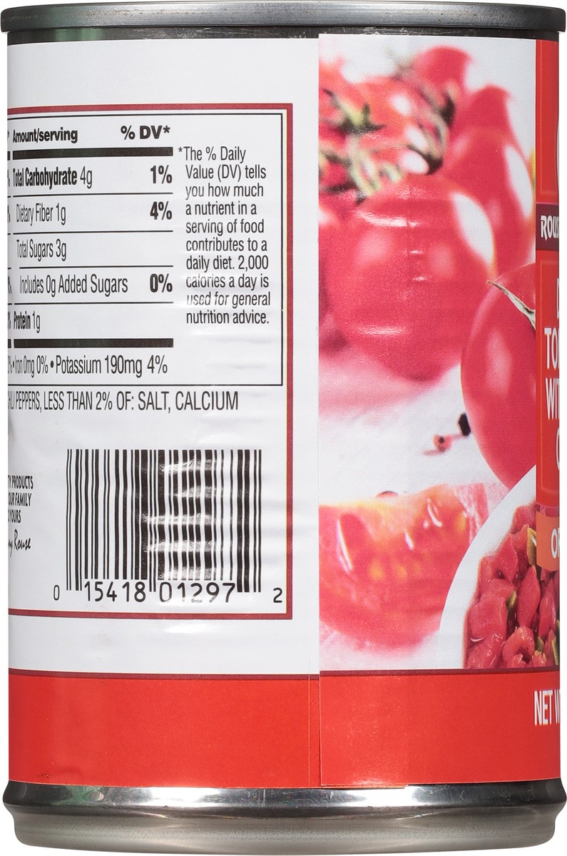slide 4 of 11, Rouses Markets Diced Original Tomatoes with Green Chiles 10 oz, 10 oz