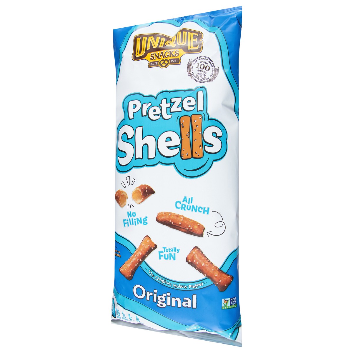 slide 3 of 9, Unique Snacks Original Pretzel Shells 10 oz, 10 oz